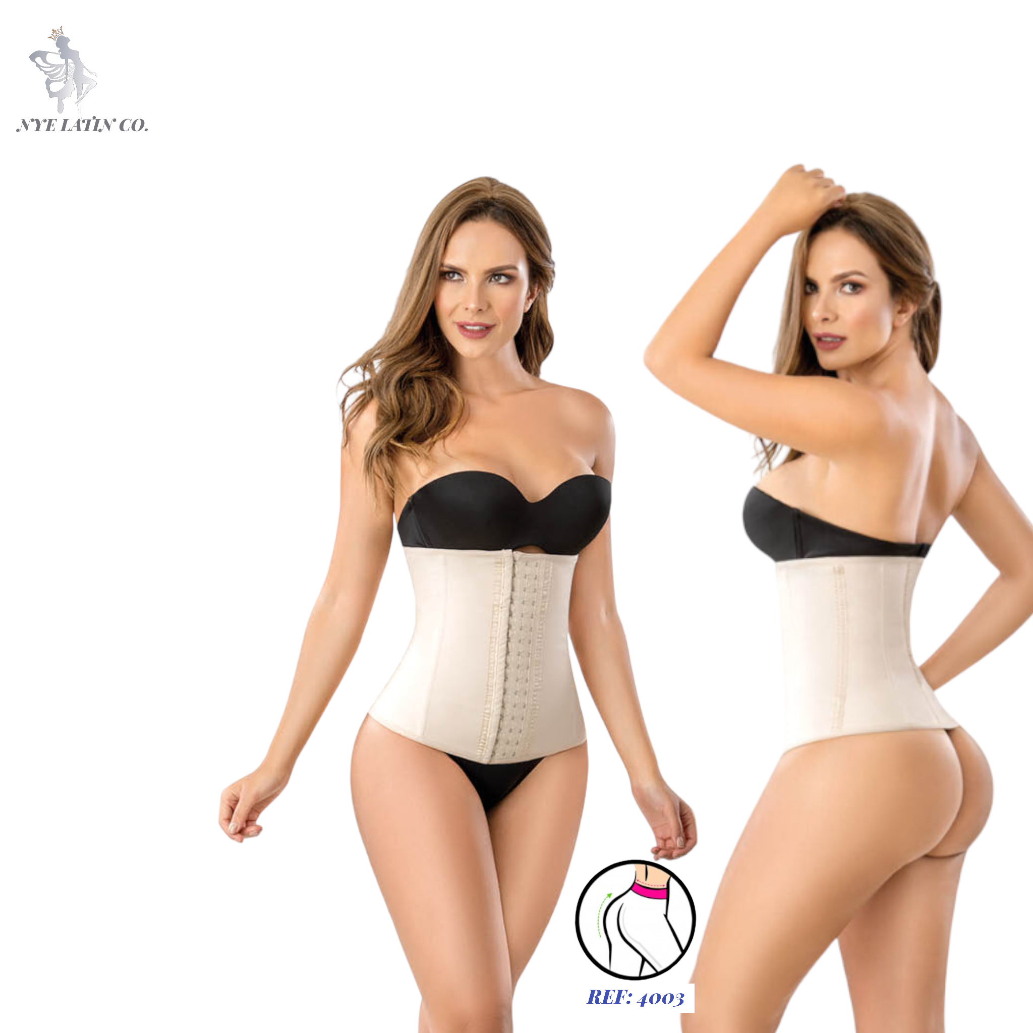 ROMANZA 2061  Colombian Strapless Shapewear Tummy Control